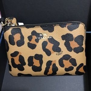Leopard/Cheetah Coach wristlet